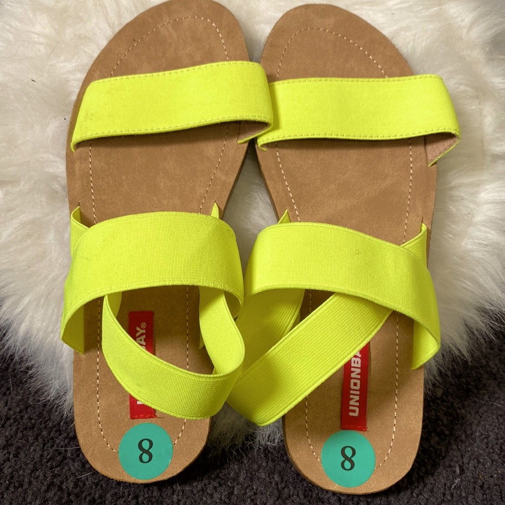 Neon sandals